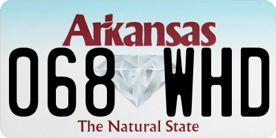 AR license plate 068WHD