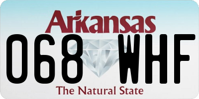 AR license plate 068WHF
