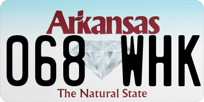 AR license plate 068WHK