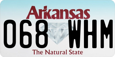 AR license plate 068WHM