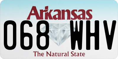 AR license plate 068WHV