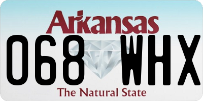 AR license plate 068WHX