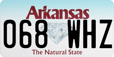 AR license plate 068WHZ
