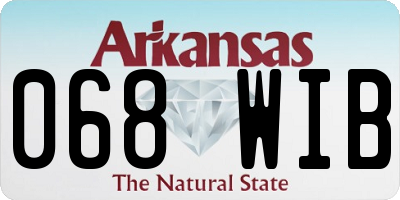 AR license plate 068WIB
