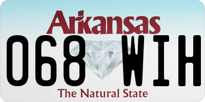 AR license plate 068WIH