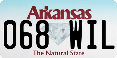 AR license plate 068WIL