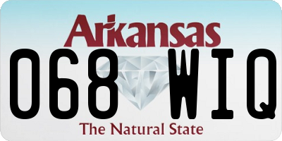 AR license plate 068WIQ