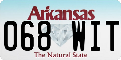 AR license plate 068WIT