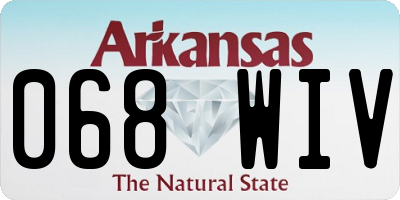 AR license plate 068WIV