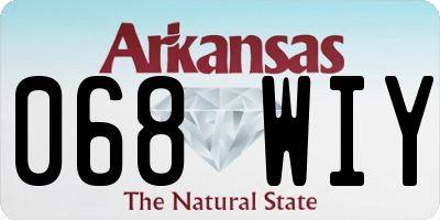 AR license plate 068WIY