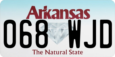 AR license plate 068WJD