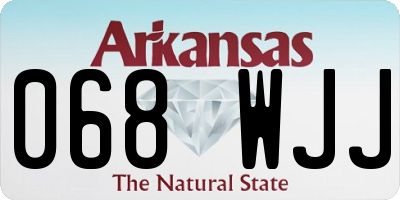 AR license plate 068WJJ