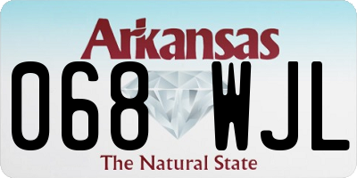 AR license plate 068WJL