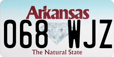 AR license plate 068WJZ
