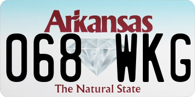 AR license plate 068WKG