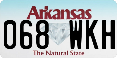 AR license plate 068WKH