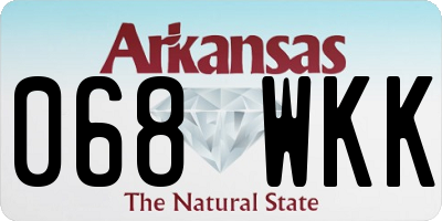 AR license plate 068WKK