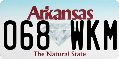 AR license plate 068WKM