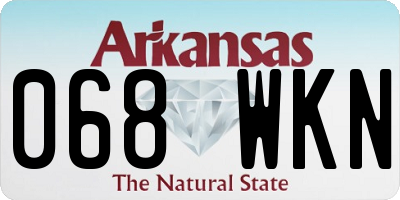 AR license plate 068WKN