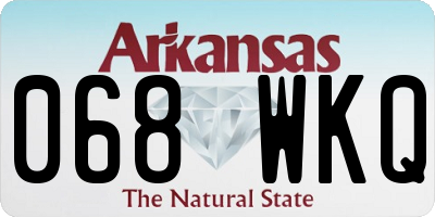 AR license plate 068WKQ