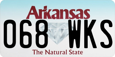 AR license plate 068WKS