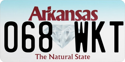 AR license plate 068WKT