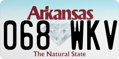 AR license plate 068WKV