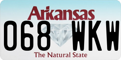 AR license plate 068WKW