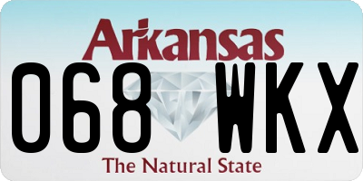 AR license plate 068WKX