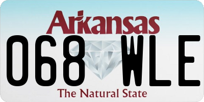 AR license plate 068WLE