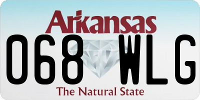 AR license plate 068WLG