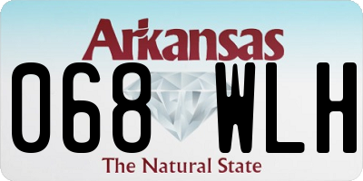AR license plate 068WLH
