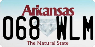 AR license plate 068WLM