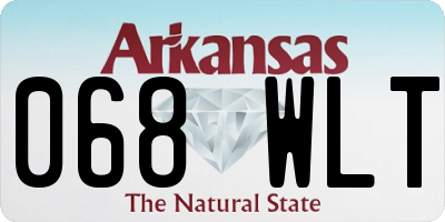 AR license plate 068WLT