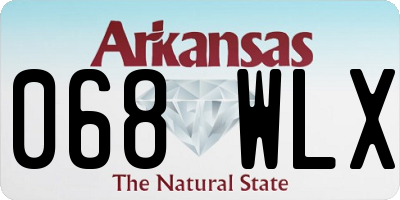 AR license plate 068WLX