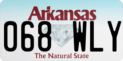 AR license plate 068WLY