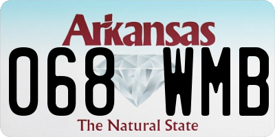 AR license plate 068WMB