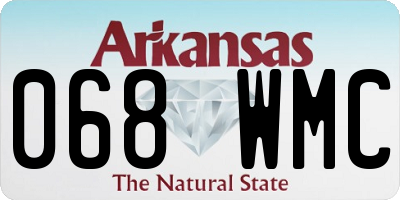 AR license plate 068WMC