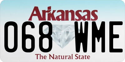 AR license plate 068WME