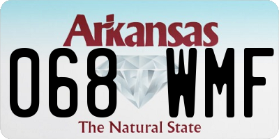 AR license plate 068WMF