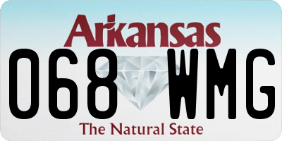 AR license plate 068WMG