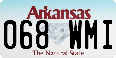 AR license plate 068WMI