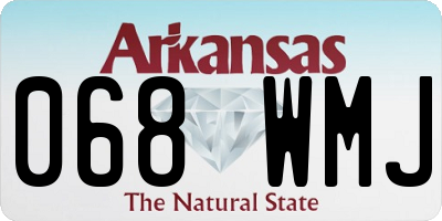 AR license plate 068WMJ