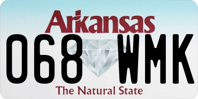 AR license plate 068WMK