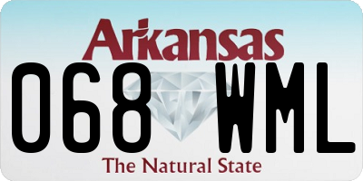 AR license plate 068WML
