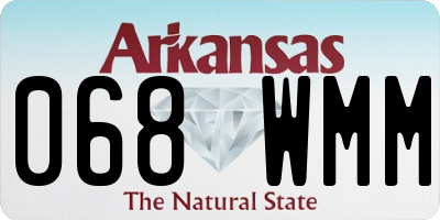 AR license plate 068WMM
