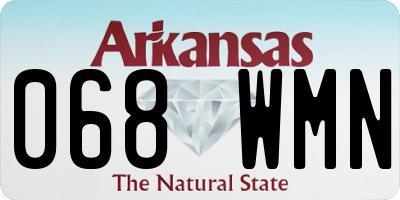AR license plate 068WMN