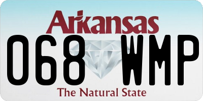 AR license plate 068WMP