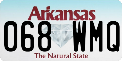 AR license plate 068WMQ