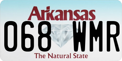 AR license plate 068WMR